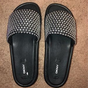 DKNY studded platform sandals
